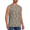 thumbnail image 2 of Kdxio Flower Rose for Men's Muscle T-shirt,Sleeveless for Workout Running Athletic Gym Lounge Casual, 2 of 7