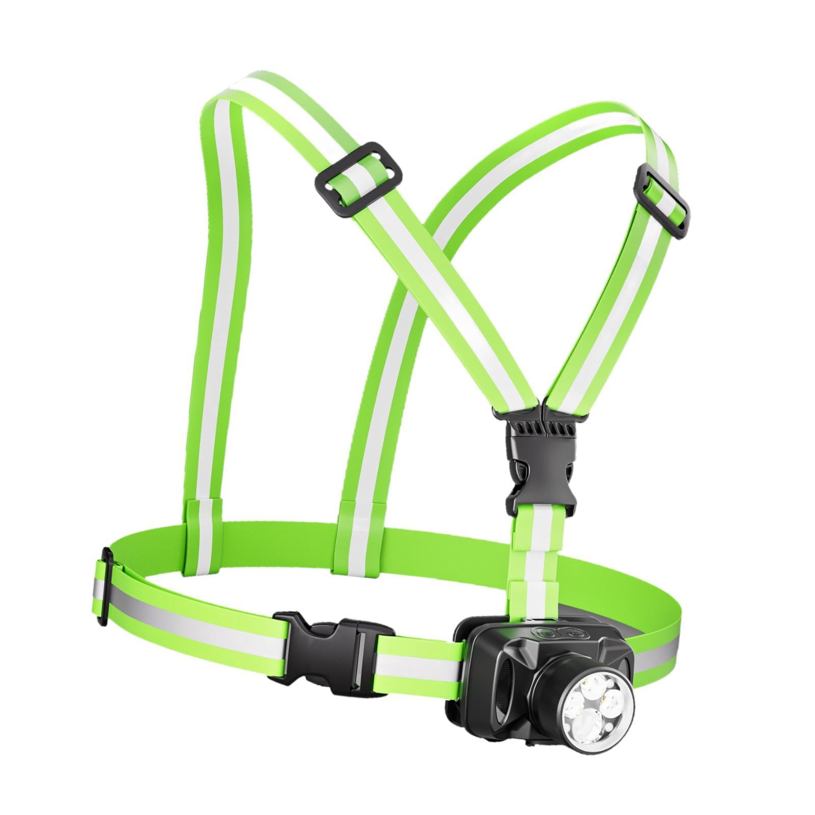 harayaa Night Light, Outdoor Chest Light, Running Vest, Reflector, Rechargeable Tiltable Double Strap