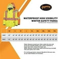 thumbnail image 7 of Pioneer Hi Vis Winter Quilted Safety Parka for Men - Waterproof Work Jacket with Reflective Tape - ANSI Class 3 - Yellow, 7 of 7