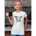 thumbnail image 2 of Unlock Your Style Chain Art Shaped T-Shirt Women -Image by Shutterstock, Female 3X-Large, 2 of 4