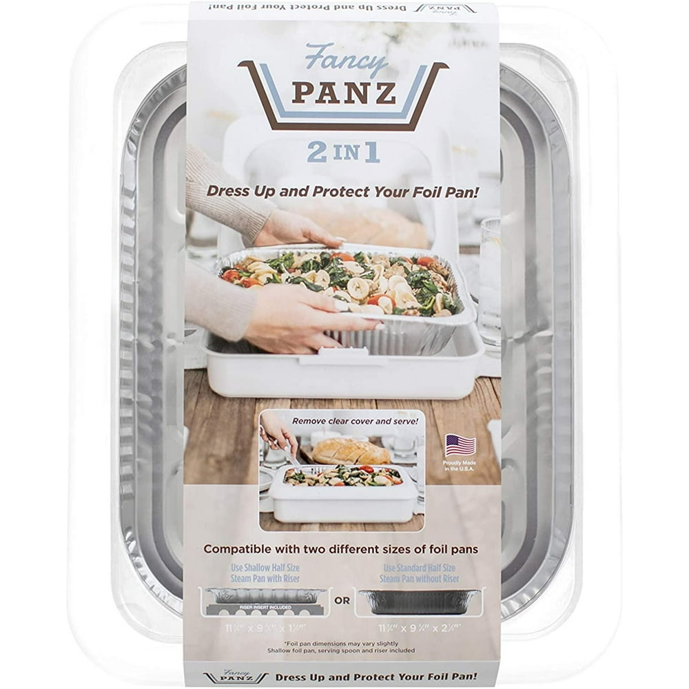 Fancy Panz 2in1 Dress Up & Protect Your Foil Pan, Made in USA, Fits 2