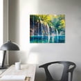 thumbnail image 4 of COMIO Waterfall on Plitvice National Park Canvas Wall Art Landscape Artwork Prints, Modern Framed For Home Office Living Room Bedroom Decorations, 4 of 5