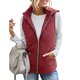 thumbnail image 3 of Gibobby Chalecos de invierno para mujer, Chaleco de calor ligero para mujer(Rojo,CH), 3 of 5