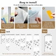 thumbnail image 6 of Black Dandelion Window Privacy Film, Spring Country Modern Minimalist Flower Static Cling UV Sun Blocking Heat Control Window Tint Day and Night, Non-Adhesive One Way Privacy Cover 29.5''x78.7'', 6 of 7