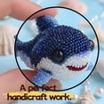 thumbnail image 2 of Sea Creature Bead Embroidery Kit, Beginner-Friendly Sea Creature Beaded Embroidery Kits,DIY Animals Three-Dimensional Beadwork Craft Kit with Full-Color Instruction Sheet,for Craft Lover (shark), 2 of 6