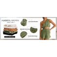 thumbnail image 5 of Women Casual 2 Pieces Set One Shoulder Tank Tops & High Waist Elastic Shorts, 5 of 5