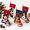 Red Blue White-4, variant on Green 8 Pack Christmas Stockings with Festive Applique Sequins for Family Holiday Decor