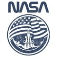 thumbnail image 2 of Men's NASA Distressed American Flag  Graphic T-Shirt, 2 of 5
