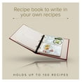 thumbnail image 2 of Recipe book to write in your own recipes - 3 Ring Recipe Binder With Plastic Sleeves, Blank, 25 Pocket Pages and Cards, Fillable - Floral Latte - 9.25 x 8 ", 2 of 7