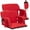 red, variant on TEQIN 2 Pack Reclining Stadium Seat With Armrests,Stadium Seats With Back Support, Stadium Chair With 6 Adjustable Angle, Bleacher Chair For Outdoor Sport Events