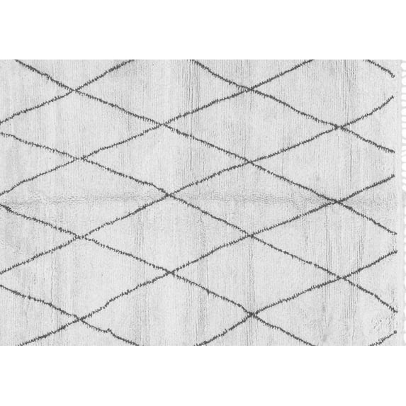 Ahgly Company Indoor Rectangle Solid Gray Modern Area Rugs, 8' x 10'