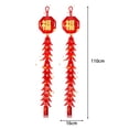 thumbnail image 2 of 2x LED año Nuevo Chino Chile Colgante año Nuevo Chino Decoración Colgante Adorno de Bendición Personajes Fu Tradicionales, 2 of 9