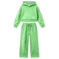 thumbnail image 5 of BOOMNY Girls 2 Peice Sweatsuits Back To School Long Sleeve Hoodies Sweatpants Sets for Kids Comfy Track Suits, 5 of 7
