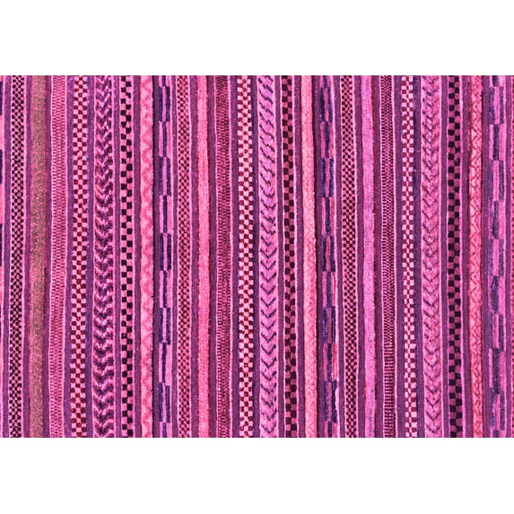 Ahgly Company Indoor Rectangle Abstract Pink Modern Area Rugs, 2' x 3'
