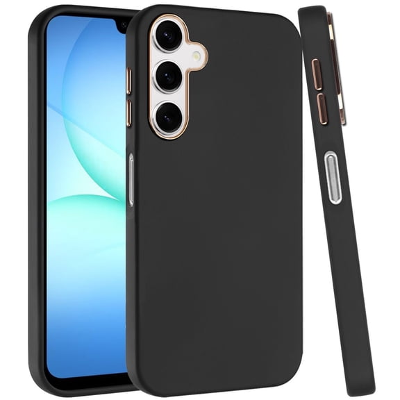 XPM for Samsung Galaxy A17 5G Phone Case, Hybrid Armor Shockproof, Durable Bumper Rubber Gummy Gel Slick Hard PC Silicone TPU Cover for Galaxy A17 (Black)