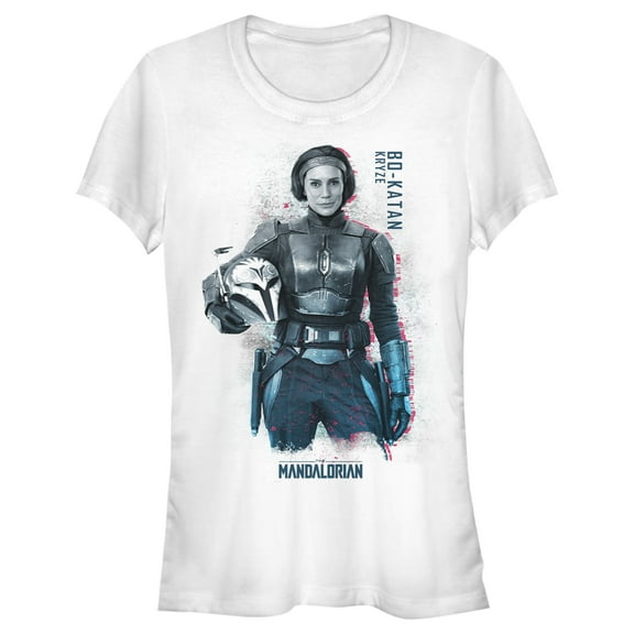 Junior's Star Wars: The Mandalorian Bo-Katan of Clan Kyrze Graphic Tee White X Large