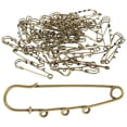 thumbnail image 1 of 50 Pcs Broche de Sécurité avec Trous Broche Réutilisable en Alliage Outil, 1 of 9