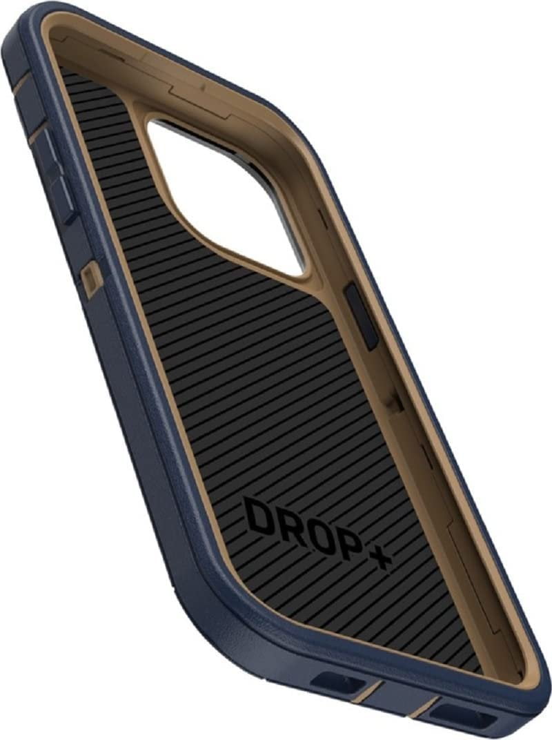OtterBox Defender Series Screenless Edition Case for iPhone 14 Pro Max Only - Holster Clip Included - Non-Retail Packaging - Blue Suede Shoes