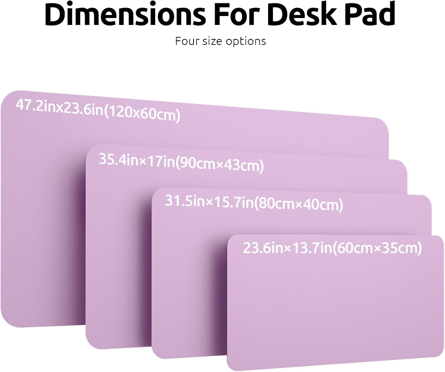 Leather Desk Pad Protector, Office Desk Mat, Large Mouse Pad, Non-Slip PU Leather Desk Blotter, Laptop Desk Pad, Waterproof Desk Writing Pad for Office and Home (Light Pink, 47.2" x 23.6")