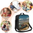 thumbnail image 5 of Easygdp Deserted Classic Car Landscape Lunch Box Large capacity Lunch Bag Leakproof Cooler Tote Bag Organizer with Adjustable Shoulder Strap, 5 of 7