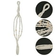 thumbnail image 6 of Austok Macrame Hangers and 2 Hooks,Indoor Outdoor Handmade Cotton Rope Hanging Planter Flower Pot Holders Hanging Planter Basket Macrame Hanger for Home Decor, 6 of 7