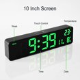 thumbnail image 4 of Bedroom Clock, 10in Display Green Backlit Digital Alarm Clock  For Office, 4 of 8