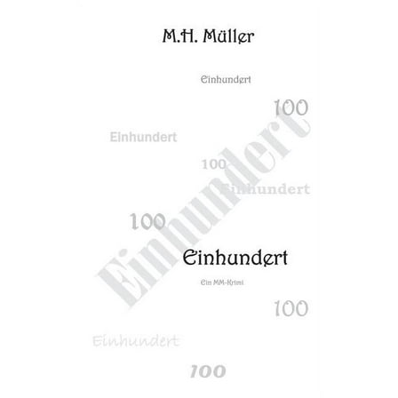 Einhundert, (Paperback)