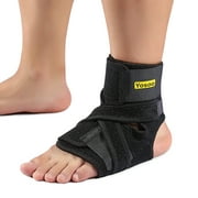FAGINEY Breathable Adjustable Compression Foot Drop Ankle Brace Support Stabilizer - Deluxe Foot Support Ankle Stabilizer - Foot Support Protector and Stabilizer - Fits Either Left and Right Foot