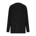 thumbnail image 5 of ClodeEU Women's Long Sleeve Round Neck T Shirts , Casual Loose Tops and Blouses Black,Womens Plus S, 5 of 8