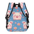 thumbnail image 4 of Balery Cute Pig Flowers Mochila Escolar Impresa, Mochila Ligera para Viajes Casual, Mochila Duradera y Cómoda Multifuncional, Mochila para Laptop-One Size, 4 of 5