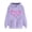 Purple, variant on Women Fashion Summer Toos Ndbuld Women's Print Winter Hoodie Pullover Tops Long Sleeved Comfortable Sweatshirt Up to 35% off,Army Green,L