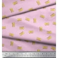 thumbnail image 2 of Soimoi Pink Poly Georgette Fabric OMG Text Fabric Prints By Yard 52 Inch Wide, 2 of 3