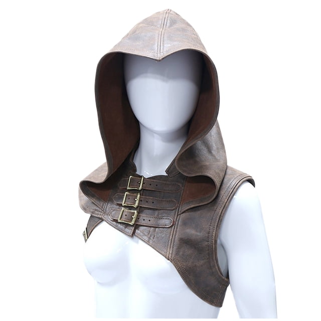 CEHVOM Women Men Buckle Solid Imitation Leather Middle Ages Retro Vintage Cap Performance Clothing Cap Hat