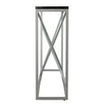 thumbnail image 4 of SEI Furniture Arendal 52" Faux Slate Top Console Table in Silver, 4 of 5