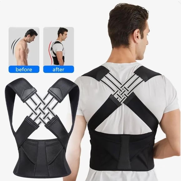 Instant Posture Corrector Adjustable Back Straightener for Men and Women Relieves Neck, 2024 New Upgrade Shoulder and Back Pain Provides Support