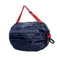 thumbnail image 1 of Bolsa de compras reutilizable jinwen Plegables impermeables con asas Cremallera grande Azul, 1 of 7