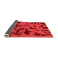 thumbnail image 2 of Ahgly Company Indoor Square Abstract Orange Modern Area Rugs, 8' Square, 2 of 4