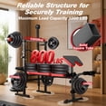 Weight Bench,Blacksmith 8-in-1 Olympic Weight Bench with Lat Pulldown ...
