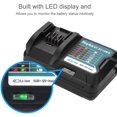 thumbnail image 4 of Cargador de Batería de Litio Rápido, para Batería de Litio 10.8V/12V, Compatible con DC10WD/DC10SB/DC10WC/BL1015/BL1016/BL1021B/BL1041B, Universal, con Indicador e Pantalla, 4 of 7