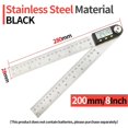 thumbnail image 2 of Goniometer Electronic Protractor Digital Gauge Angle Measurement Tool Multi Angle Ruler Woodworking Tools Meter Angle Finder 360 ,Long Lasting, 2 of 5