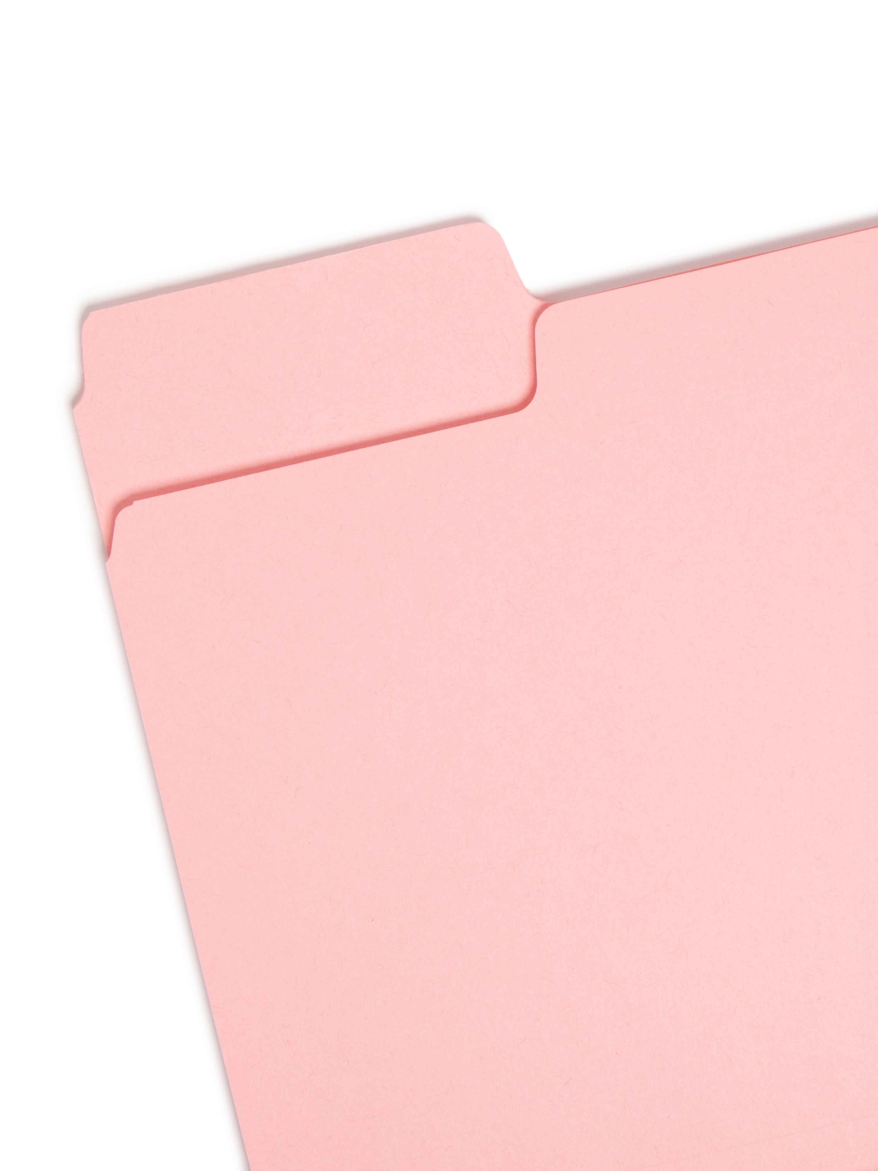 Smead Colored File Folders 1/3-Cut Tabs Pink 100/BX Letter (12643)