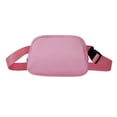 thumbnail image 2 of Riñonera con correa ajustable, manos libres para hombre y mujer, con soporte para teléfono. Rosado, 2 of 7
