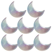ADDHAT 8Pcs Crescent Moon Shape Paper Plates for Party Dining 9.4x6.7in Size