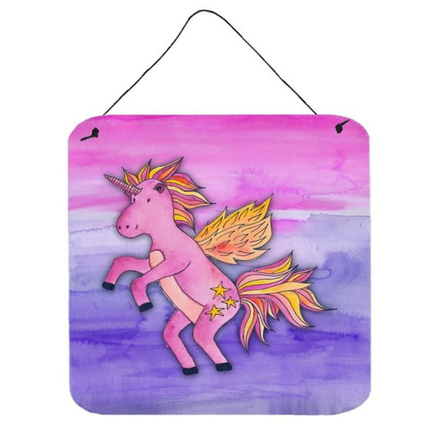 Pink Unicorn Impressions Murales Ou de Porte Aquarelle