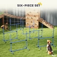 thumbnail image 4 of PawHut 6 Piece Dog Agility Set with Adjustable Height Jump Bars, Blue, 4 of 9