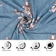 thumbnail image 6 of PiccoCasa 4 Seater Sofa Slipcovers Stretch Couch Covers with Folral Print Blue Small, 6 of 6