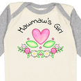 thumbnail image 4 of Inktastic Mawmaw's Girl Heart Flowers Girls Long Sleeve Baby Bodysuit, 4 of 5