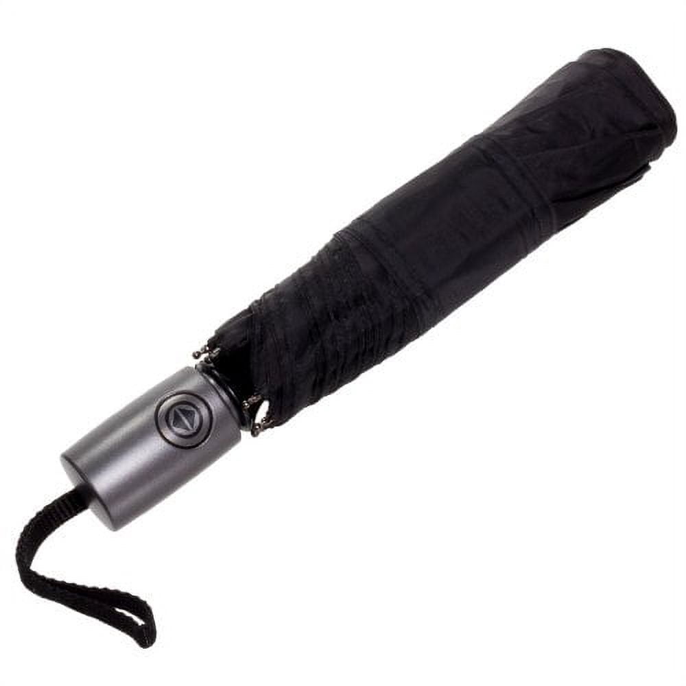 Auto Open Auto Close Umbrella w/ Grey Handle (Black)