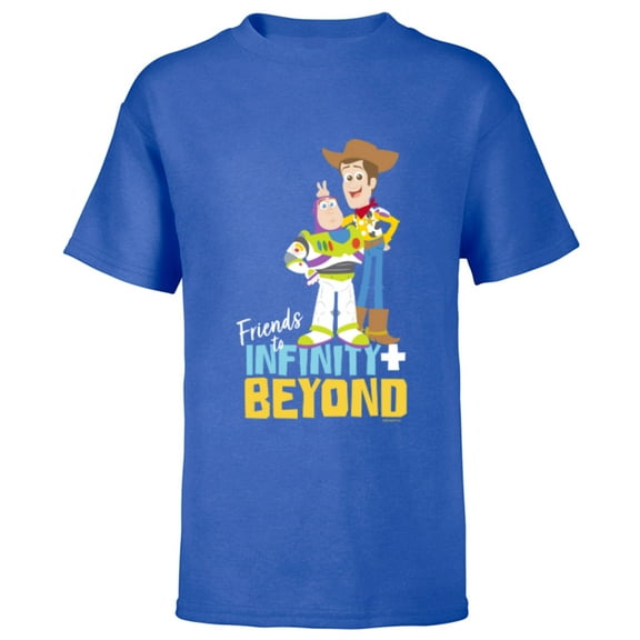 Disney and Pixar’s Toy Story Friends to Infinity and Beyond - Short Sleeve T-Shirt for Kids - Customized-Royal