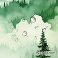 thumbnail image 4 of Green Extra Long Misty Pine Forest Shower Curtain 72 x 84, XL Mountain Foggy Woodland Scenery Tree Shower Curtains for Bathroom, Waterproof Nature-Themed Decor, 4 of 6